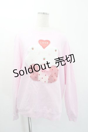 画像: Nile Perch / スイーツモチーフトレーナー  ピンク I-26-01-20-024-LO-TO-AS-ZI