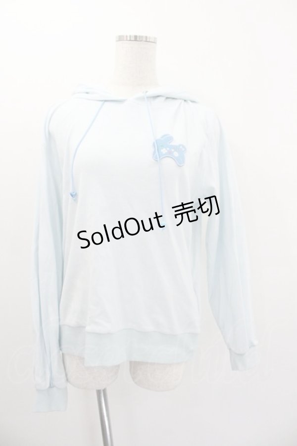 画像1: Angelic Pretty / Bunny Iconパーカ  サックス I-26-01-20-025-AP-TO-AS-ZI (1)