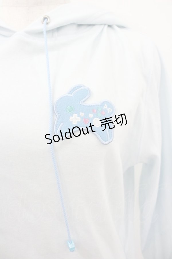 画像2: Angelic Pretty / Bunny Iconパーカ  サックス I-26-01-20-025-AP-TO-AS-ZI (2)