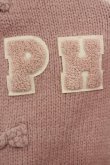 画像3: PINK HOUSE / PHロゴワッペン付きフードニットカーディガン  ピンク I-26-01-20-031-LO-TO-SA-ZI (3)