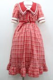 画像1: Dear My Love / マイメロディ学園ワンピース M 赤チェック I-26-01-22-037-EL-OP-SA-ZI (1)