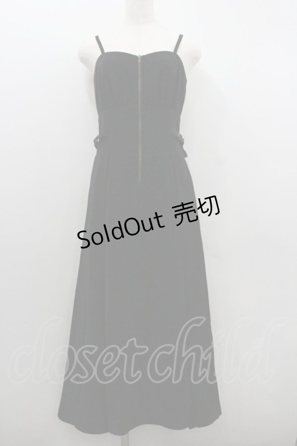 画像1: axes femme POETIQUE / プリーツデザインロングワンピース  黒 I-26-01-22-042-AX-OP-SA-ZI (1)