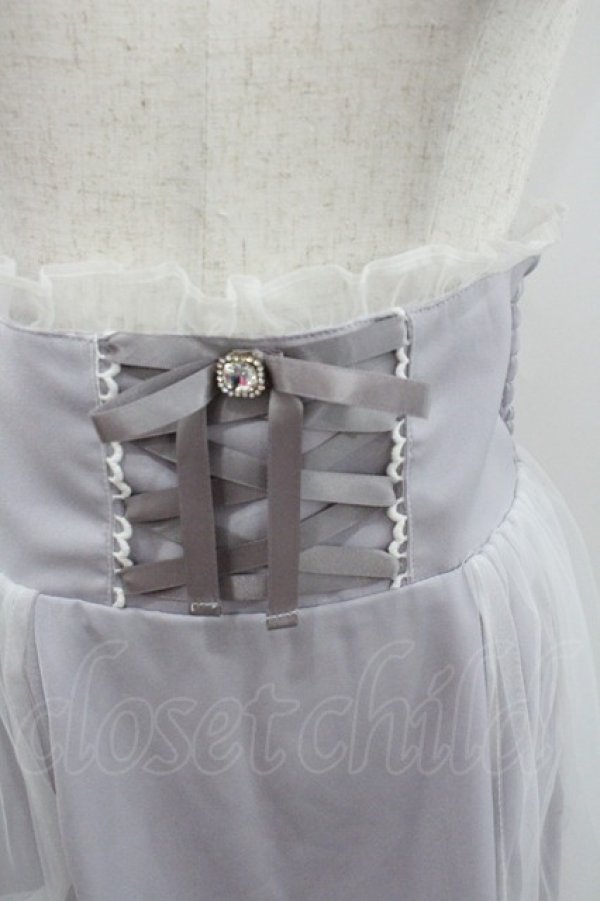 画像3: Ank Rouge / チュール重ねハイウエストスカート  ラベンダーX白 I-26-01-22-049-CA-SK-SA-ZI (3)