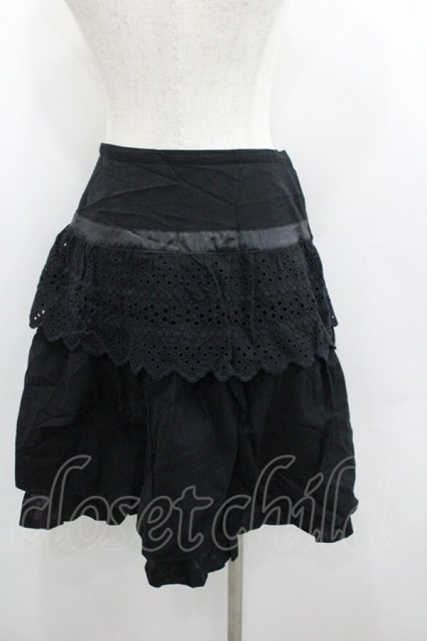 画像3: Emily Temple cute / レースデザインスカート  黒 I-26-01-22-050-ET-SK-SA-ZI (3)