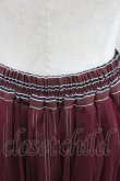 画像3: axes femme / チュール重ね柄スカート  ワイン I-26-01-22-053-AX-SK-SA-ZI (3)