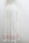 画像3: PINK HOUSE / ハートワッペンパッチワーク使いローンスカート  白Ｘピンク I-26-01-22-058-LO-SK-SA-ZI (3)