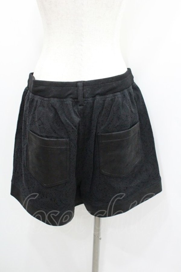 画像2: Qutie Frash / ミリタリーショートパンツ L 黒 I-26-01-22-063-QU-PA-SA-ZI (2)