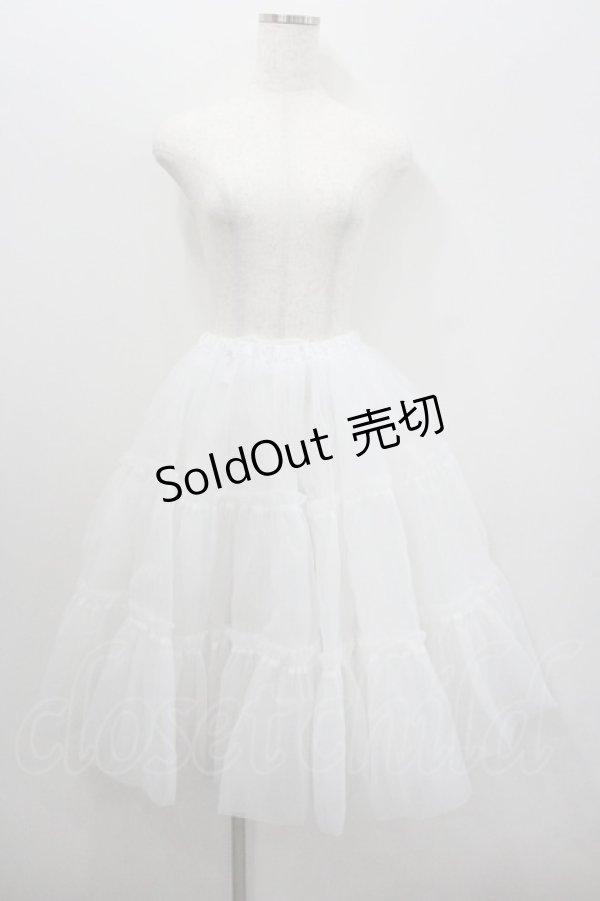 画像1: LOLITAその他(お買取対象外) / チュールロングパニエ  白 I-26-01-22-066-LO-SK-SA-ZI (1)