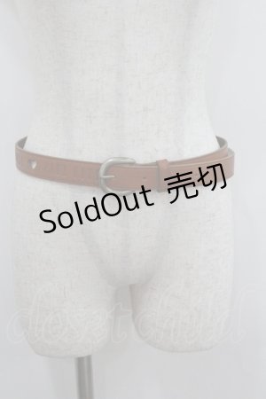 画像: PINK HOUSE / ロゴレザーベルト  ブラウン I-26-01-22-068-LO-ZA-SA-ZI