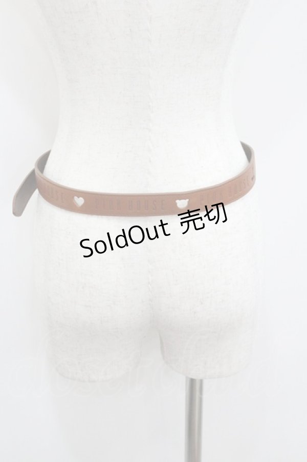 画像3: PINK HOUSE / ロゴレザーベルト  ブラウン I-26-01-22-068-LO-ZA-SA-ZI (3)