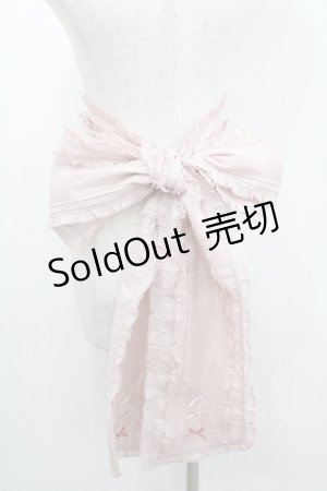 画像: PINK HOUSE / 配色使いローンサッシュベルト  ピンク I-26-01-22-070-LO-ZA-SA-ZI