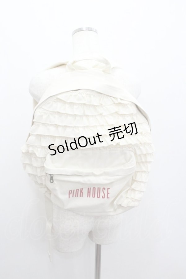 画像1: PINK HOUSE / ピコフリルリュック  生成り I-26-01-22-071-LO-BG-SA-ZI (1)