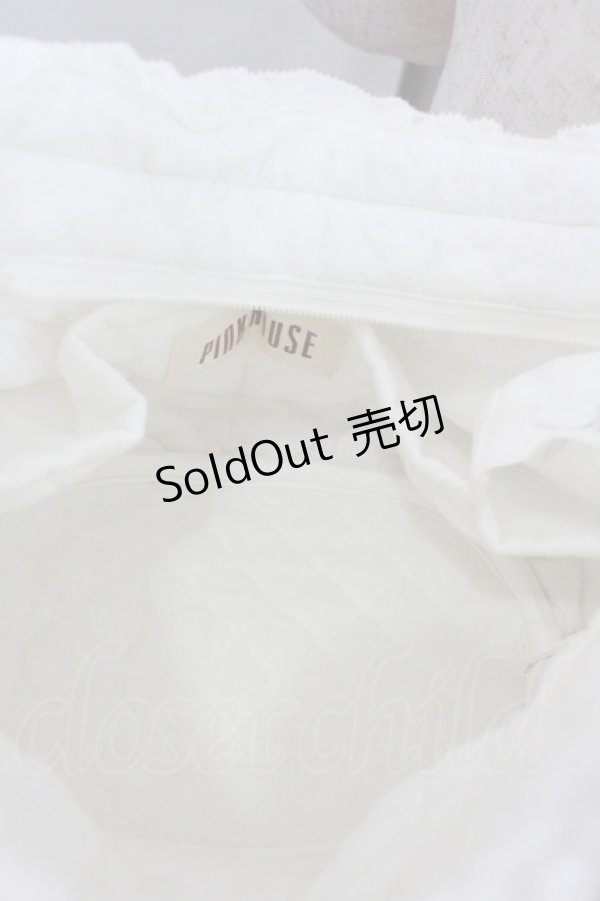 画像3: PINK HOUSE / ピコフリルショルダーバッグ  白 I-26-01-22-075-LO-BG-SA-ZI (3)