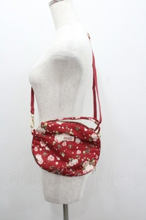 画像: PINK HOUSE / Berry Roseプリントの3WAYミニバッグ  赤 I-26-01-22-077-LO-BG-SA-ZI