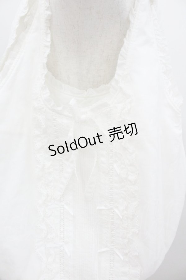 画像2: PINK HOUSE / ローンフリルバッグ  白 I-26-01-22-078-LO-BG-SA-ZI (2)