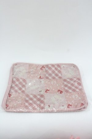 画像: PINK HOUSE / バラ園うさぎ柄パッチワークプリントトラベルケース  ピンク I-26-01-22-083-LO-ZA-SA-ZI