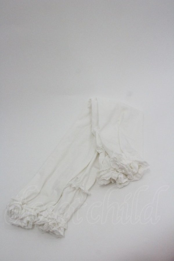 画像1: PINK HOUSE / フリルリボンアームカバー  白 I-26-01-22-085-LO-ZA-SA-ZI (1)