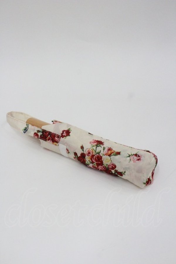 画像2: PINK HOUSE / フラワー折り畳みアンブレラ  アイボリー I-26-01-22-086-LO-ZA-SA-ZI (2)