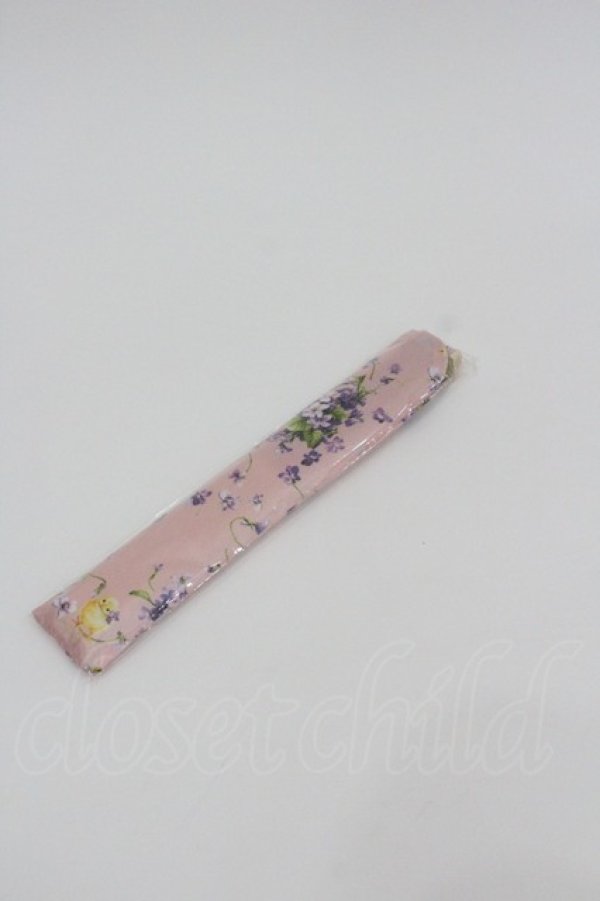 画像2: PINK HOUSE / Little Violet柄扇子   I-26-01-22-087-LO-ZA-SA-ZI (2)