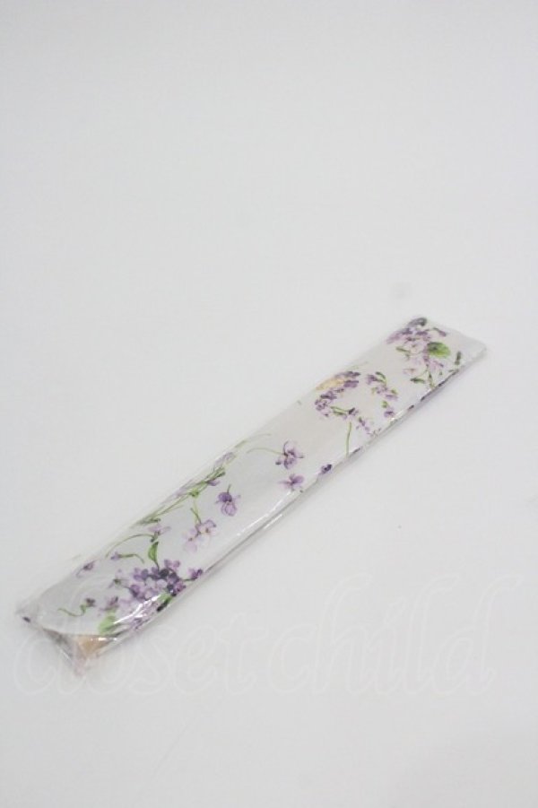 画像2: PINK HOUSE / Little Violet柄扇子   I-26-01-22-088-LO-ZA-SA-ZI (2)