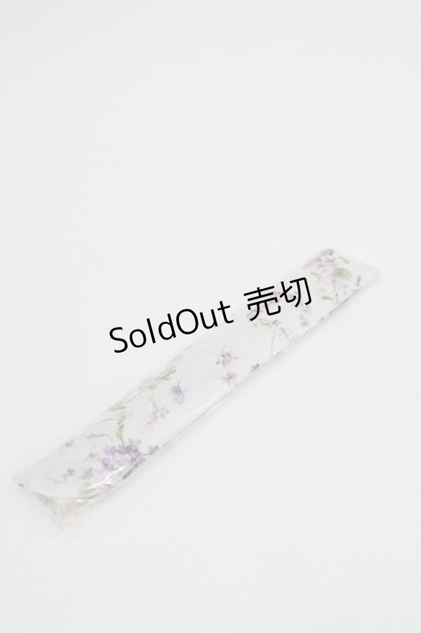 画像2: PINK HOUSE / Little Violet柄扇子   I-26-01-22-088-LO-ZA-SA-ZI (2)