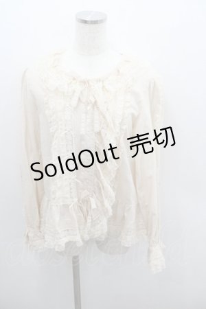 画像: PINK HOUSE / レース使いオーバーブラウス  生成り I-26-01-22-009-LO-BL-SA-ZI