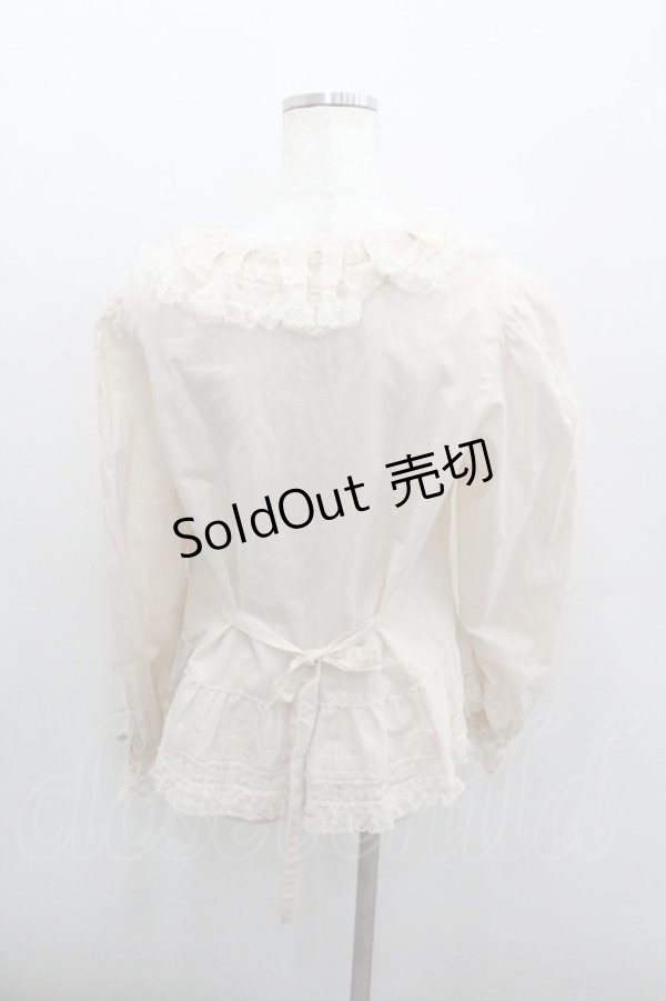 画像3: PINK HOUSE / レース使いオーバーブラウス  生成り I-26-01-22-009-LO-BL-SA-ZI (3)