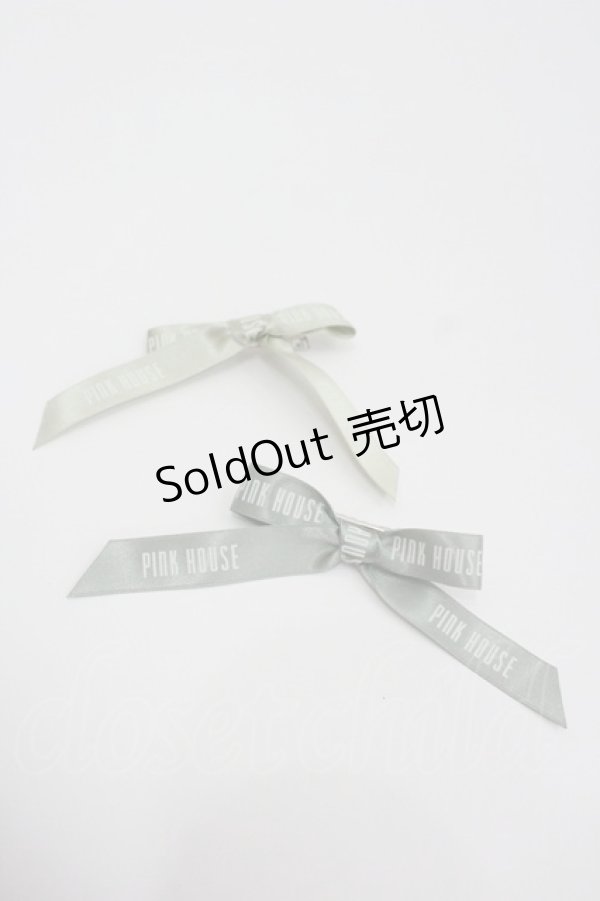 画像1: PINK HOUSE / ロゴリボンクリップセット   I-26-01-22-105-LO-AC-SA-ZI (1)