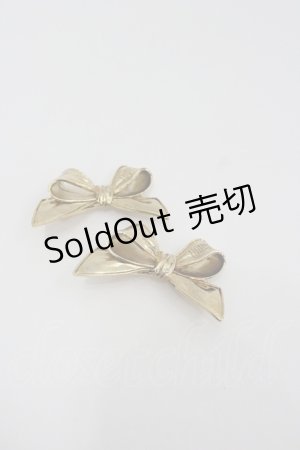 画像: PINK HOUSE / リボン型クリップ  ゴールド I-26-01-22-106-LO-AC-SA-ZI