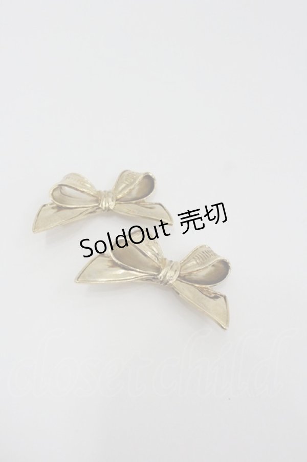 画像1: PINK HOUSE / リボン型クリップ  ゴールド I-26-01-22-106-LO-AC-SA-ZI (1)