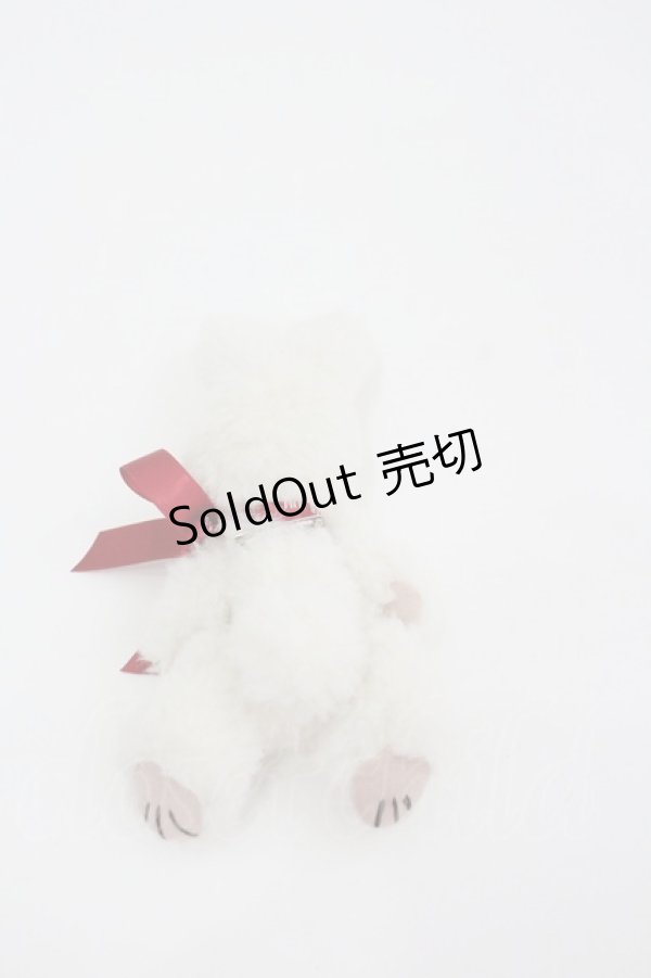 画像2: PINK HOUSE / うさぎリボンぬいぐるみコサージュ   I-26-01-22-108-LO-ZA-SA-ZI (2)