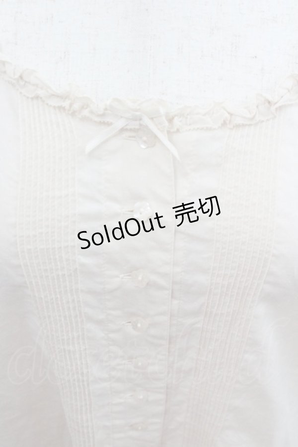 画像2: PINK HOUSE / ローンノーカラーブラウス  生成り I-26-01-22-010-LO-BL-SA-ZI (2)