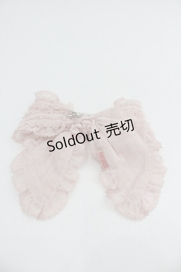 画像2: PINK HOUSE / 2WAYりぼんブローチ  ピンク I-26-01-22-110-LO-AC-SA-ZI (2)