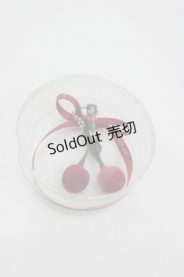 画像2: PINK HOUSE / チェリーリボンミニブローチ  赤Ｘ緑 I-26-01-22-117-LO-AC-SA-ZI (2)