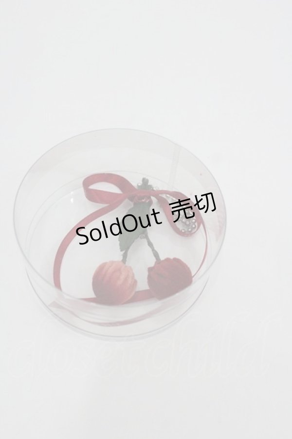 画像2: PINK HOUSE / チェリーリボンコサージュ  赤Ｘ緑 I-26-01-22-118-LO-AC-SA-ZI (2)