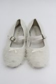画像1: PINK HOUSE / ソフトチュールフリル使いバレエシューズ 3(M) 白 I-26-01-22-123-LO-SH-SA-ZI (1)