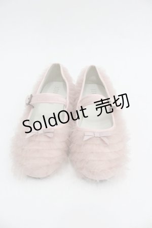 画像: PINK HOUSE / ソフトチュールフリル使いバレエシューズ 3(M) ピンク I-26-01-22-125-LO-SH-SA-ZI