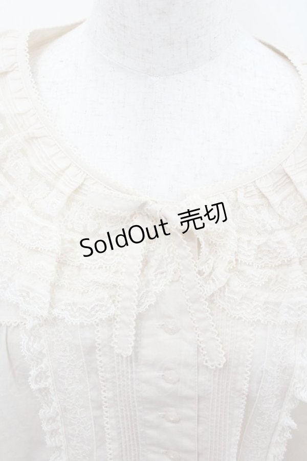 画像2: PINK HOUSE / レースフリル襟付きブラウス  生成り I-26-01-22-014-LO-BL-SA-ZI (2)