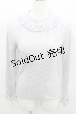 画像: axes femme / バラボトルネックリブニットプルオーバー  ラベンダー I-26-01-22-017-AX-TO-SA-ZI