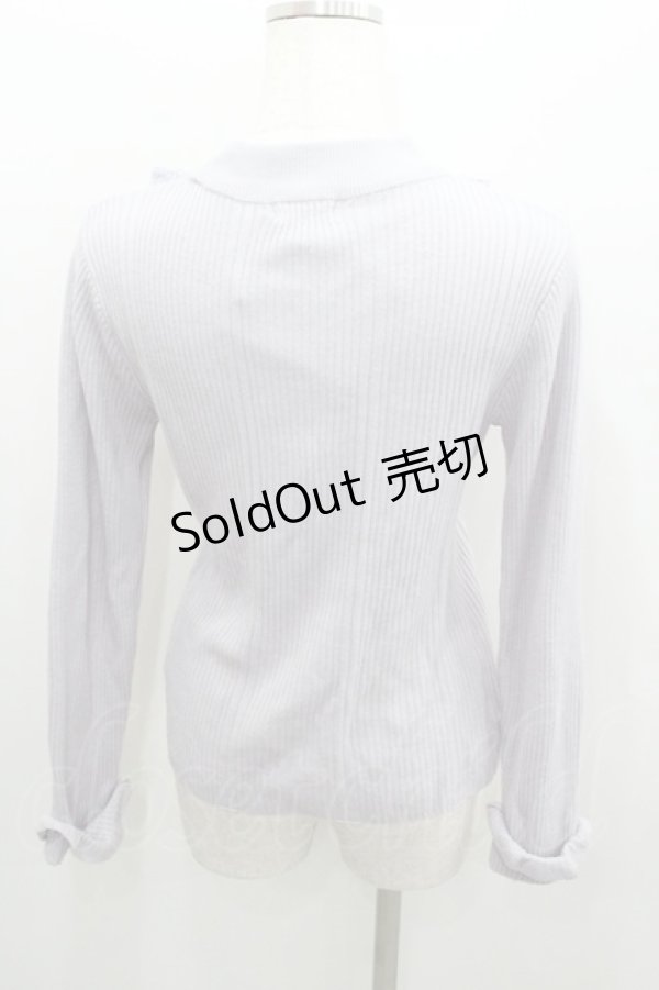 画像3: axes femme / バラボトルネックリブニットプルオーバー  ラベンダー I-26-01-22-017-AX-TO-SA-ZI (3)