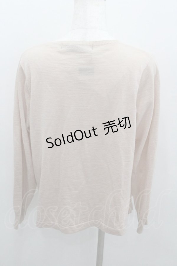 画像3: Franche Lippee / 裾レースパール切替ニットカーディガン  ピンクＸ白 I-26-01-22-019-LO-TO-SA-ZI (3)