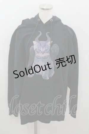 画像: MILKBOY / EVIL CAT HOODIE  黒 I-26-01-22-021-MB-TO-SA-ZI
