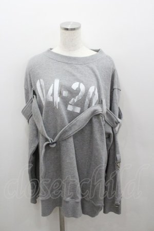 画像: MILKBOY / 04-20スウェット  グレーＸ白 I-26-01-22-022-MB-TO-SA-ZI