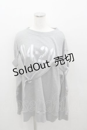 画像: MILKBOY / 04-20スウェット  グレーＸ白 I-26-01-22-022-MB-TO-SA-ZI