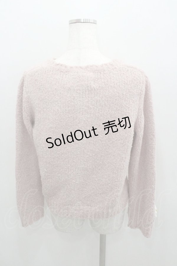 画像3: PINK HOUSE / マーガレットモチーフ使いニットカーディガン  ピンク I-26-01-22-025-LO-TO-SA-ZI (3)