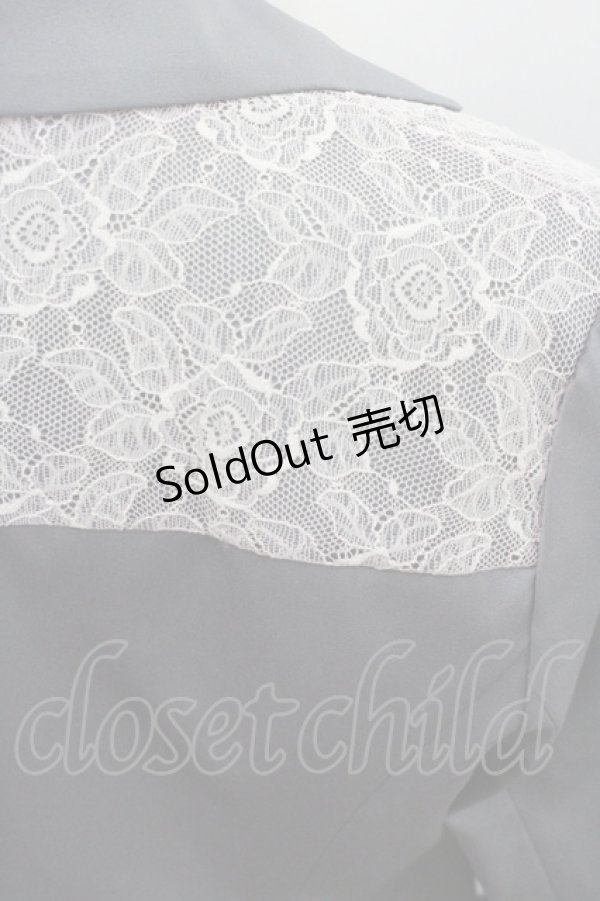 画像3: axes femme / 袖レースアップジャケット M グレー I-26-01-22-027-AX-JA-SA-ZI (3)