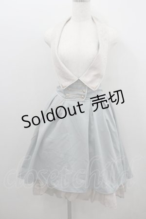 画像: Amavel / Galette des Roisホルタージャンパースカート  ミントＸアイボリー I-26-01-22-033-CA-OP-SA-ZI