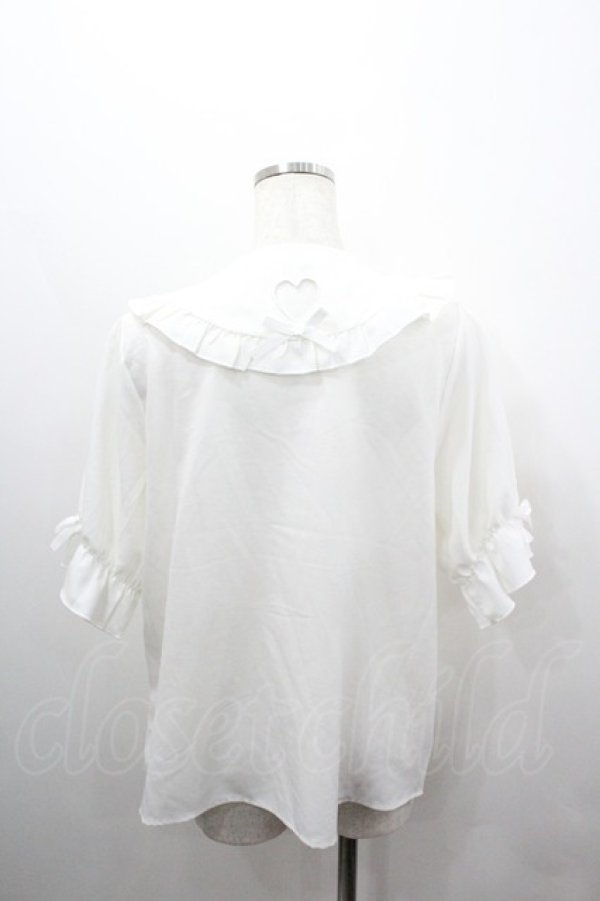 画像2: DearMyLove / 選べるくり抜きモチーフブラウス 3L 白 I-26-01-24-004-EL-BL-SA-ZI (2)