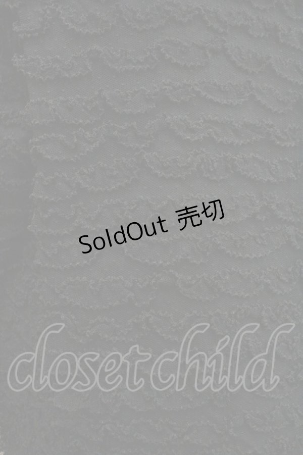 画像3: KANEKO ISAO / チュールピコフリルキルティングジャケット  ブラック I-26-01-24-038-EL-JA-SA-ZI (3)