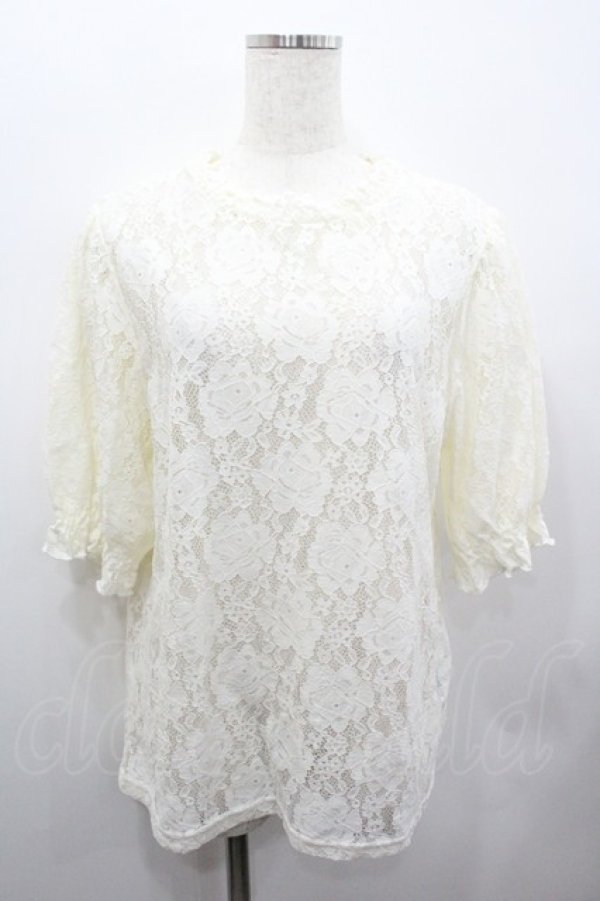 画像1: m petit by misako / TT*AOKシアートップス 3L アイボリー I-26-01-24-005-LO-TO-HR-ZI (1)